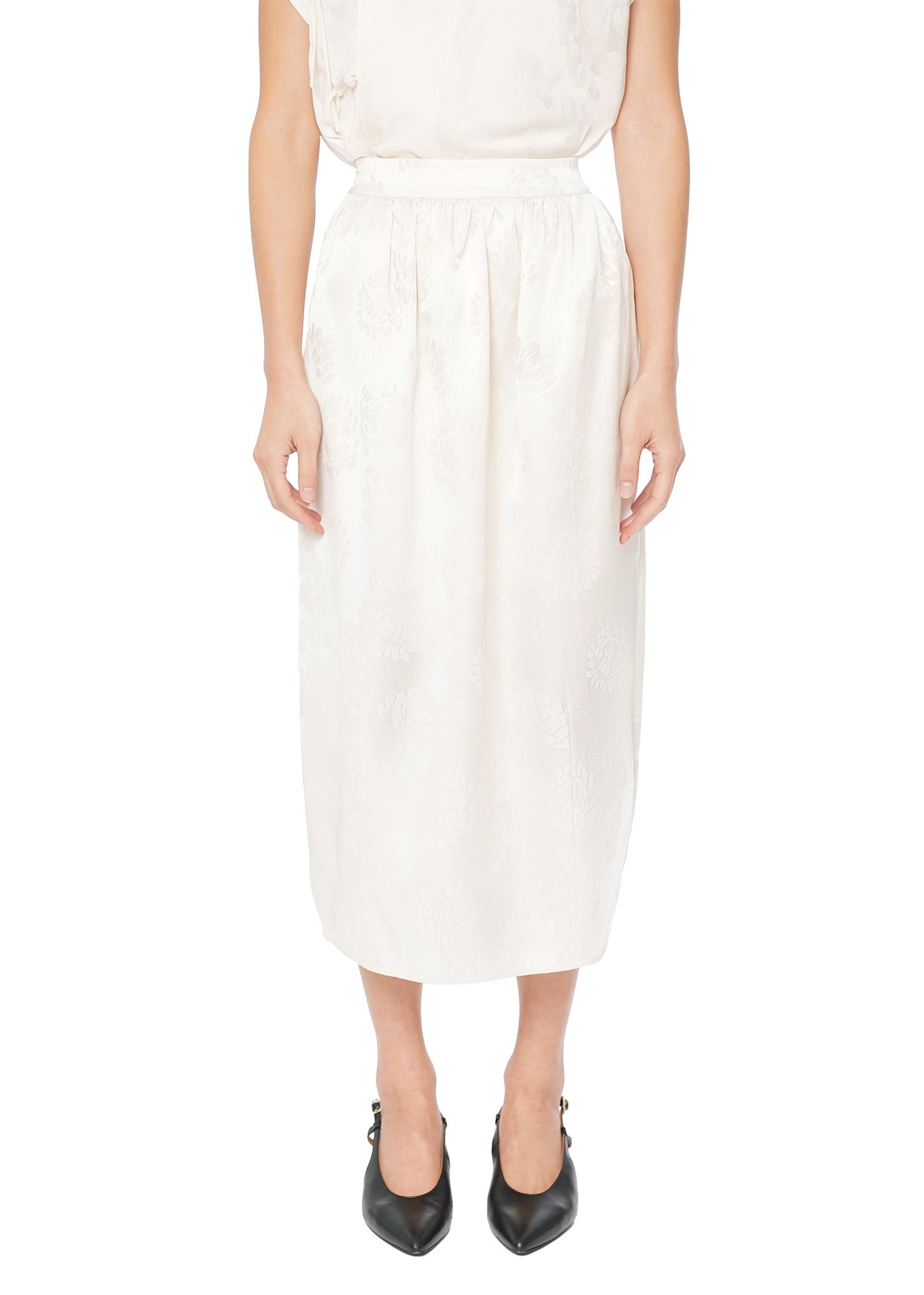 White Tulip Midi Skirt